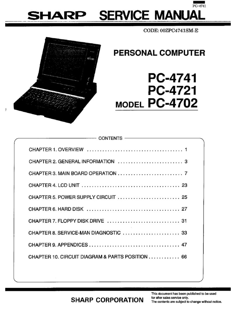 Sharp PC-4741 User manual