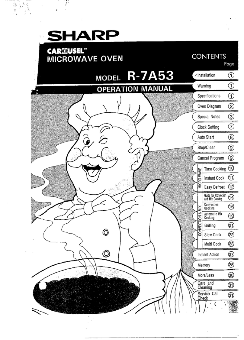 Sharp R-7A53 User manual