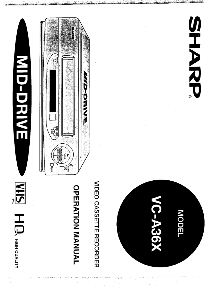 Sharp VC-A36X User manual