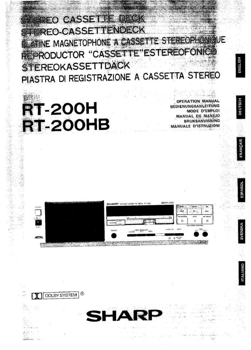 Sharp RT-200H User manual