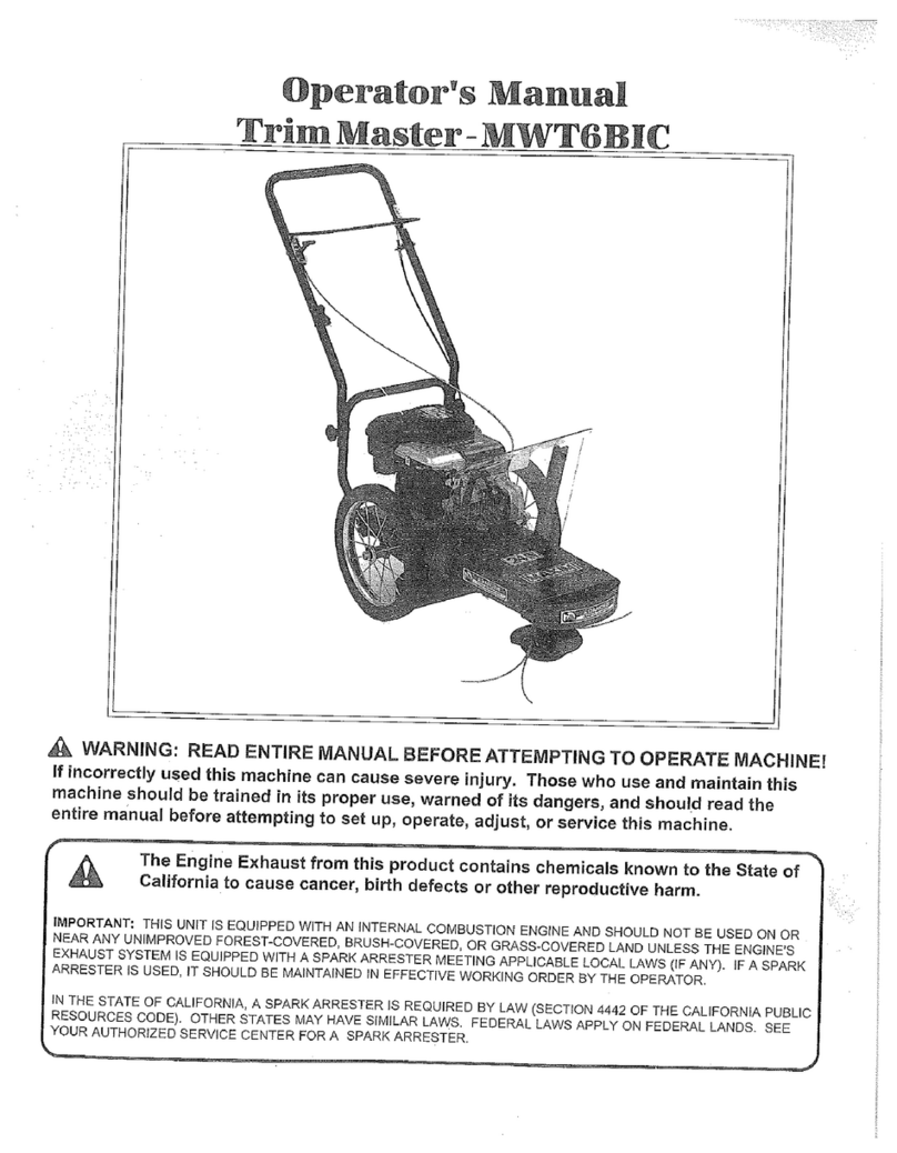 Trim Master MWT6BIC User manual