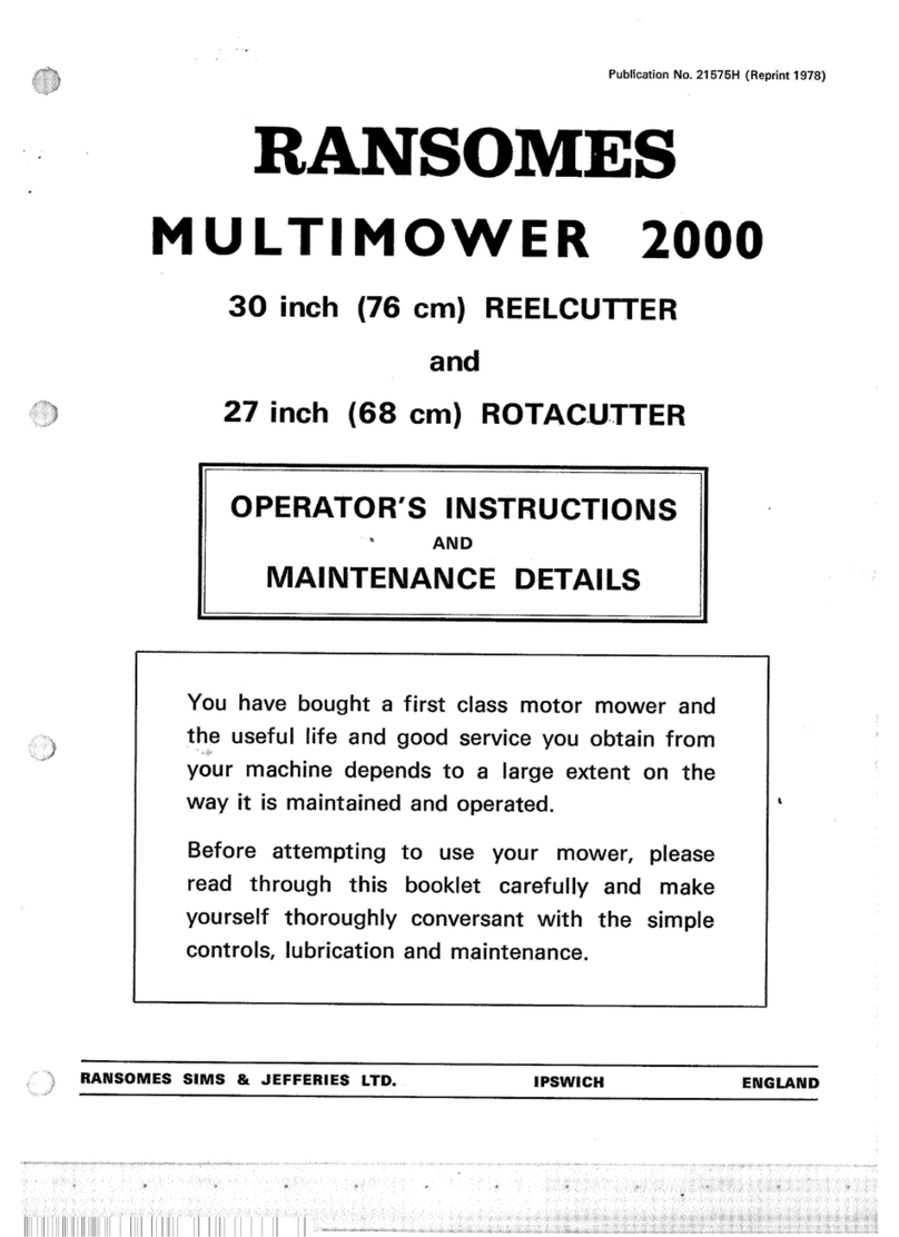 Ransomes Multimower 2000 Specifications