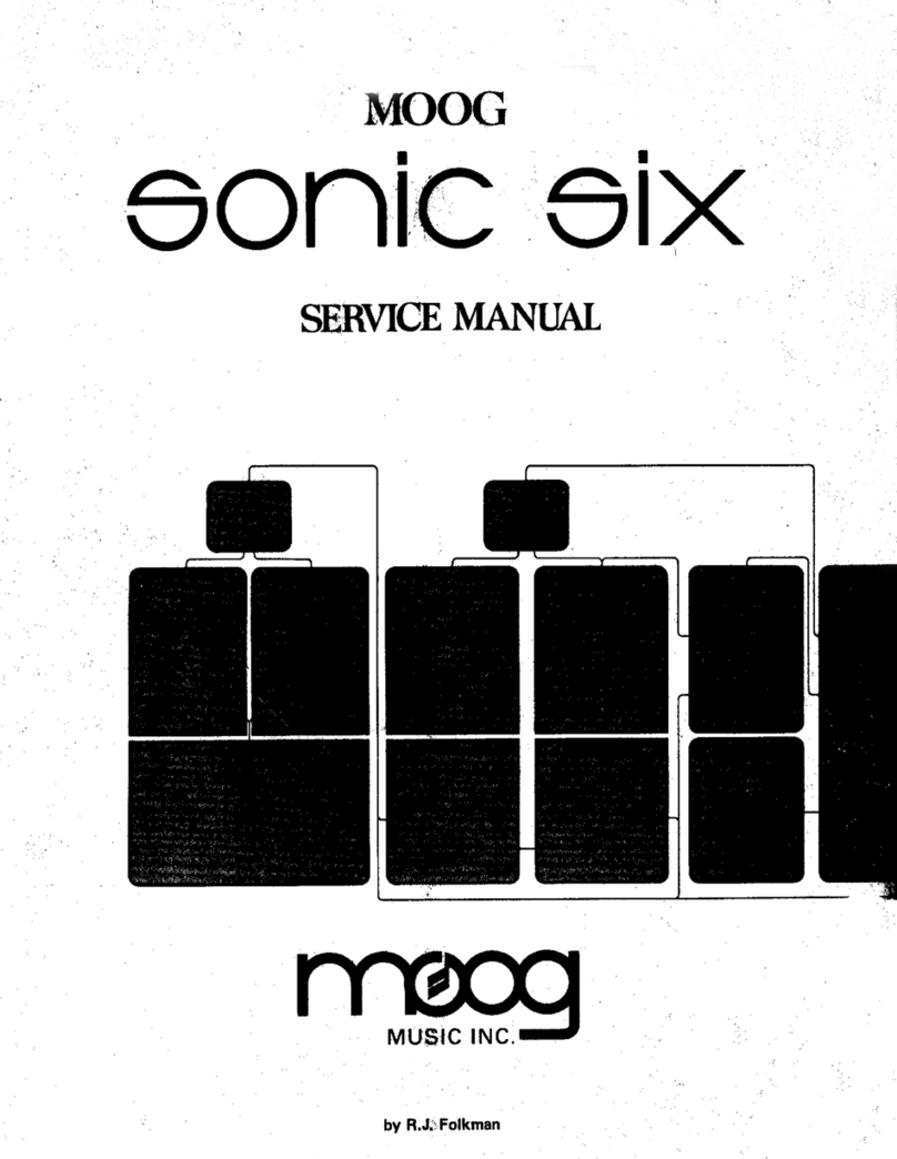 Moog Sonic Six User manual