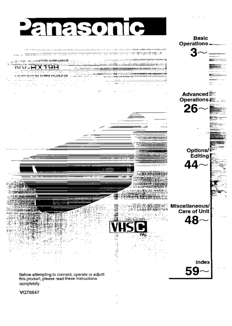 Panasonic NV-RX19B User manual