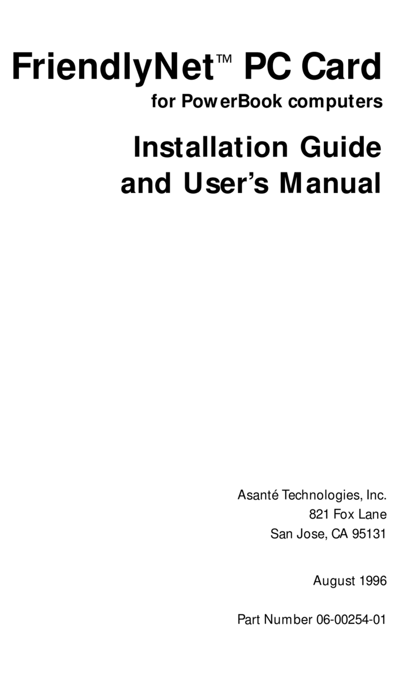 Asante FriendlyNET Wireless USB Adapter Assembly instructions