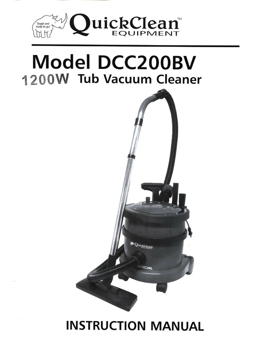 QuickClean DCC200BV User manual