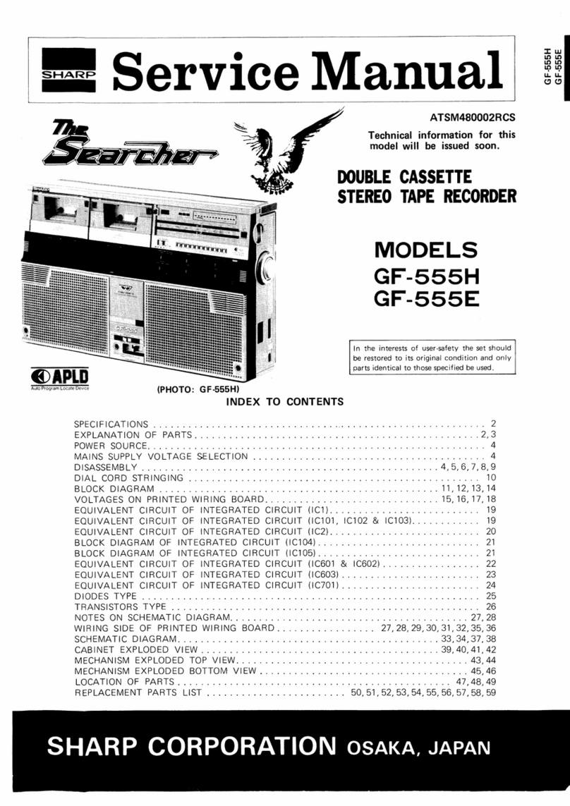 Sharp GF-555H User manual