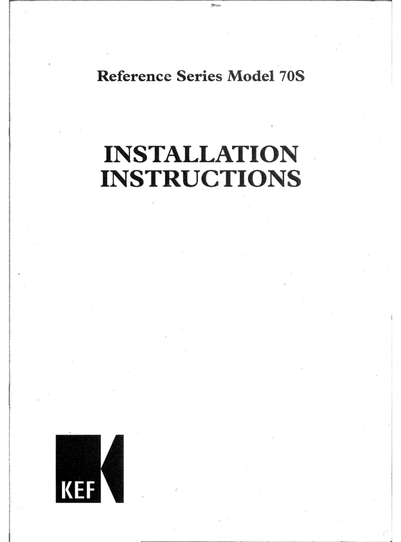 KEF 70S User manual