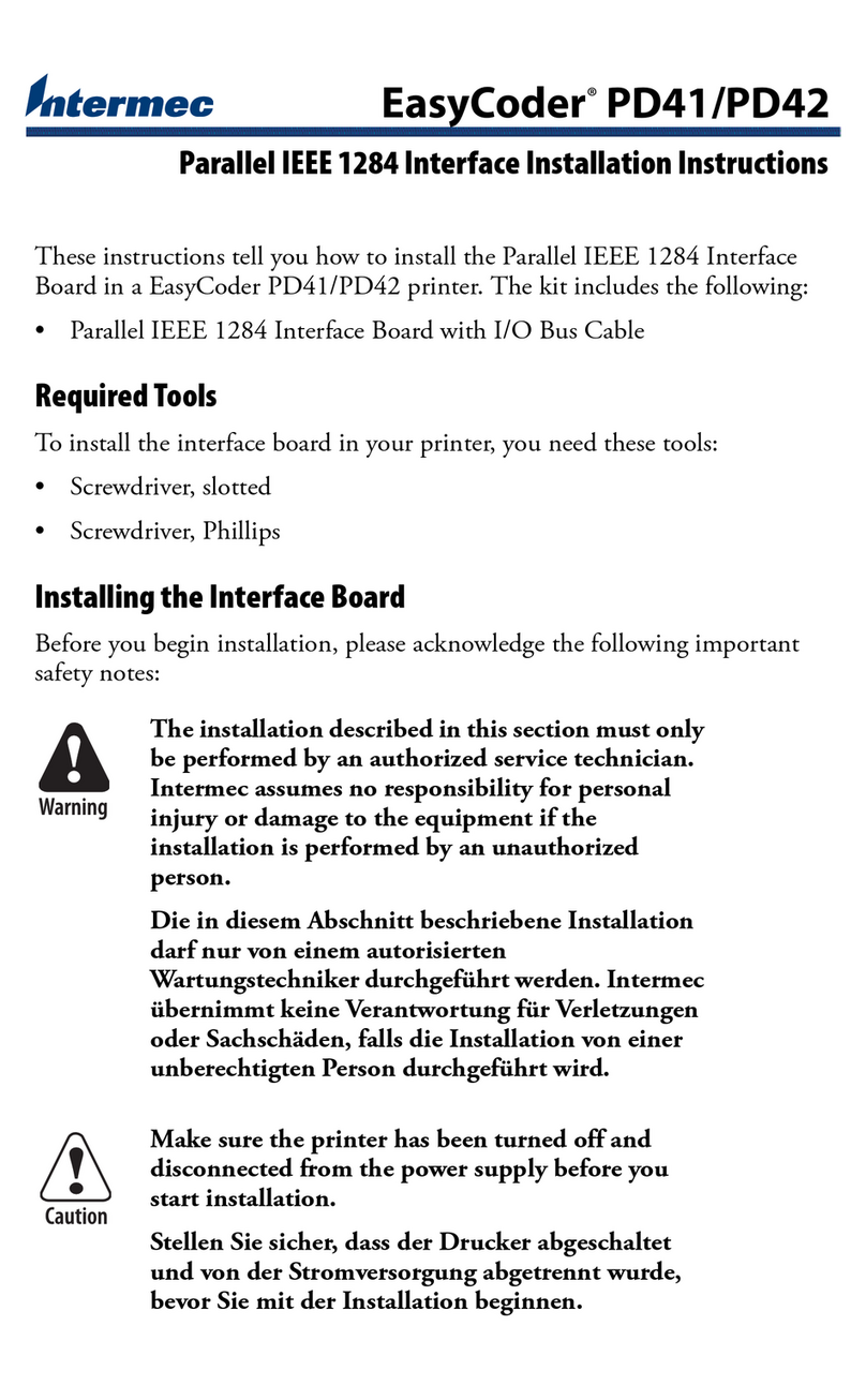 Intermec EasyCoder PD41 User manual