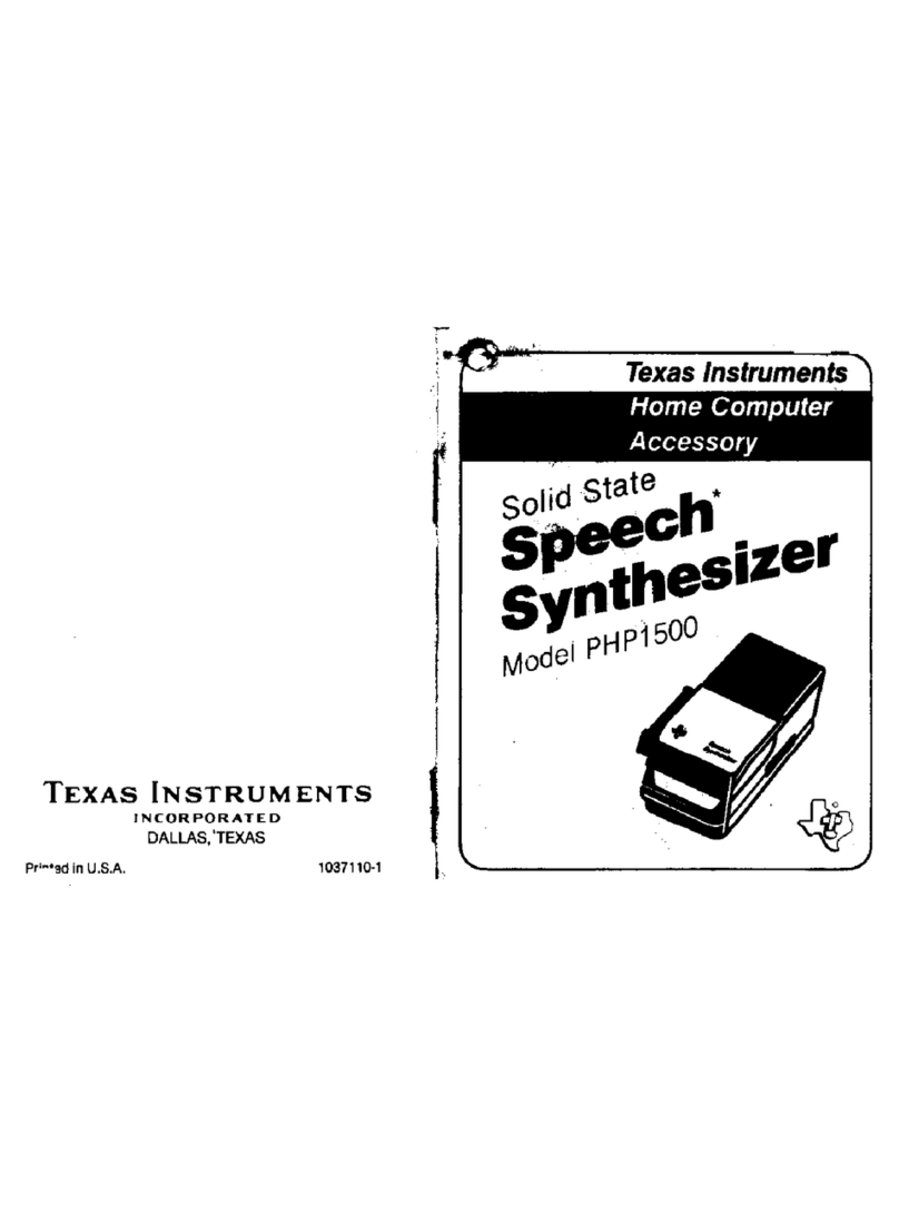 Texas Instruments PHP1500 User manual