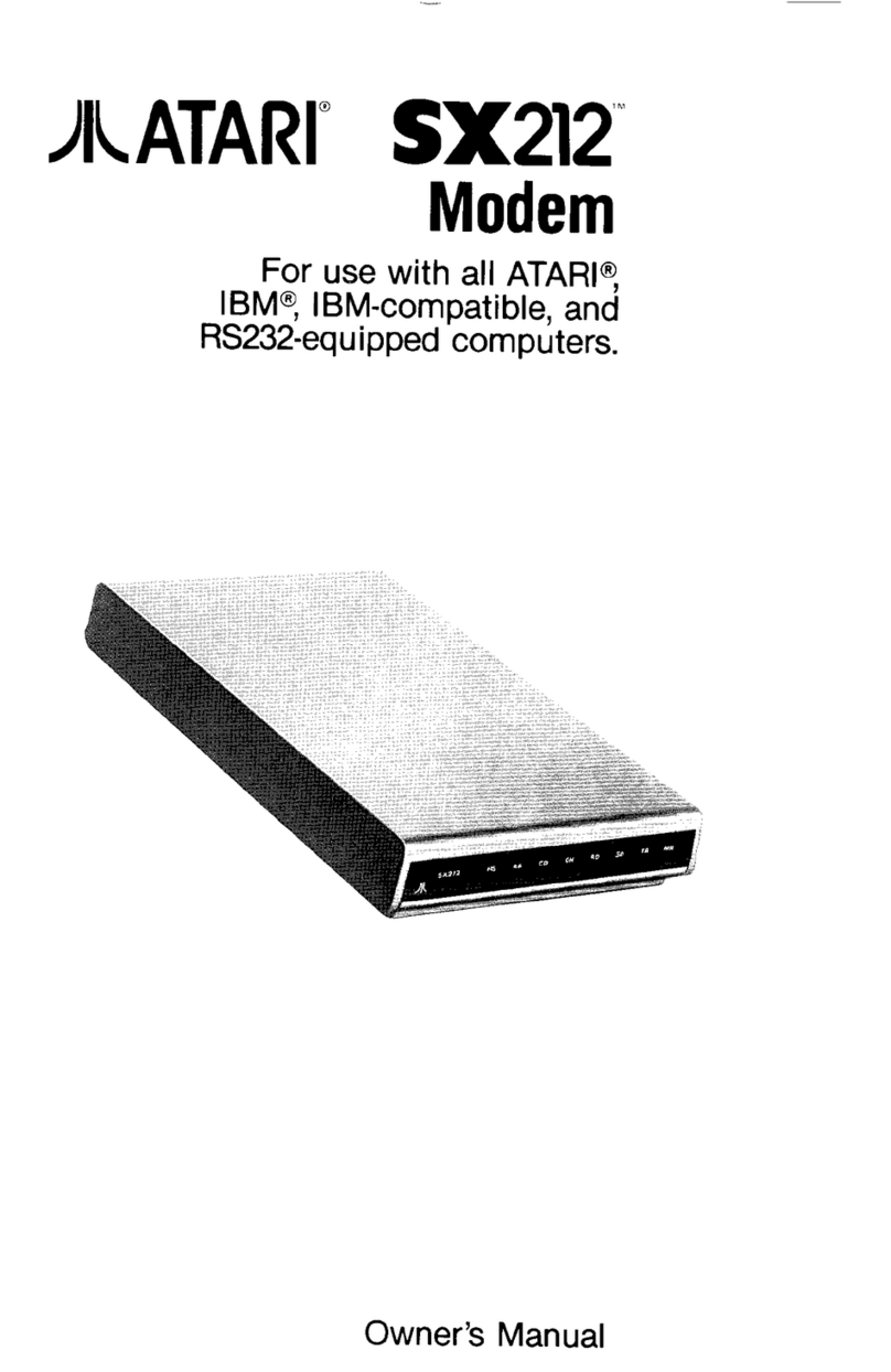 Atari SX212 User manual