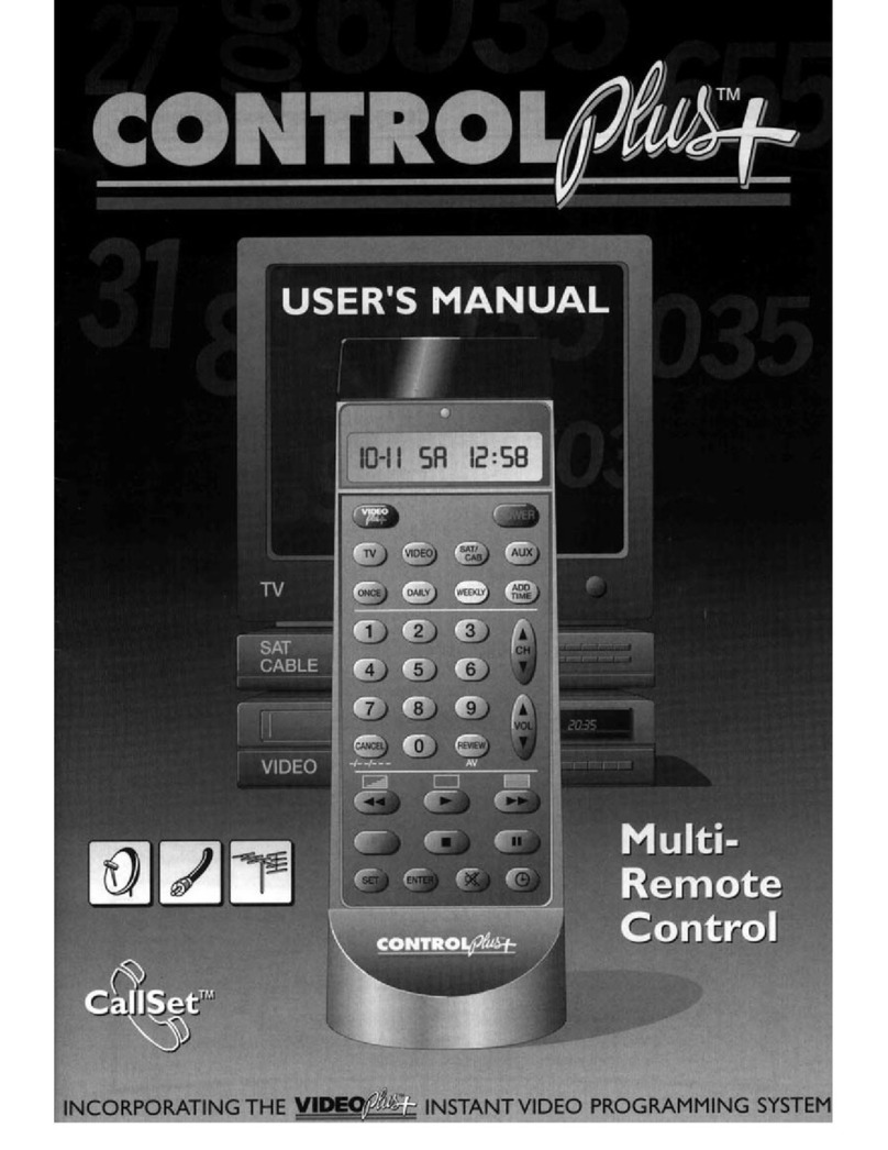 VideoPlus ControlPlus+ User manual