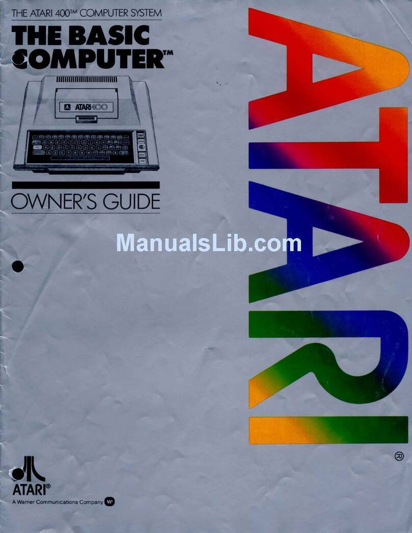 Atari 400 The Basic Computer User manual