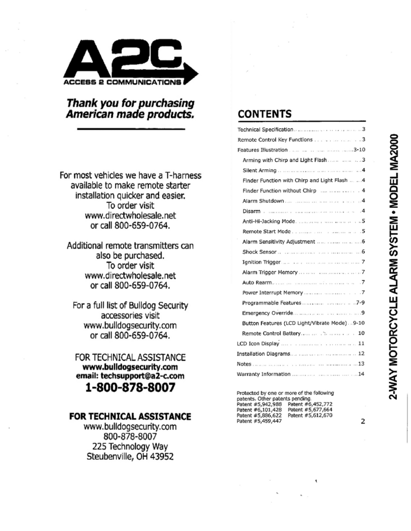 A2C MA2000 User manual
