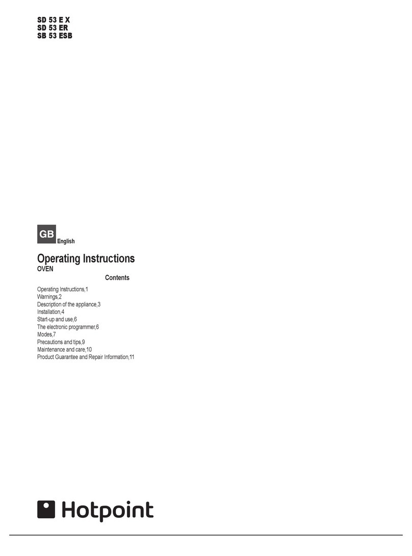 Hotpoint SD 53 E X User manual