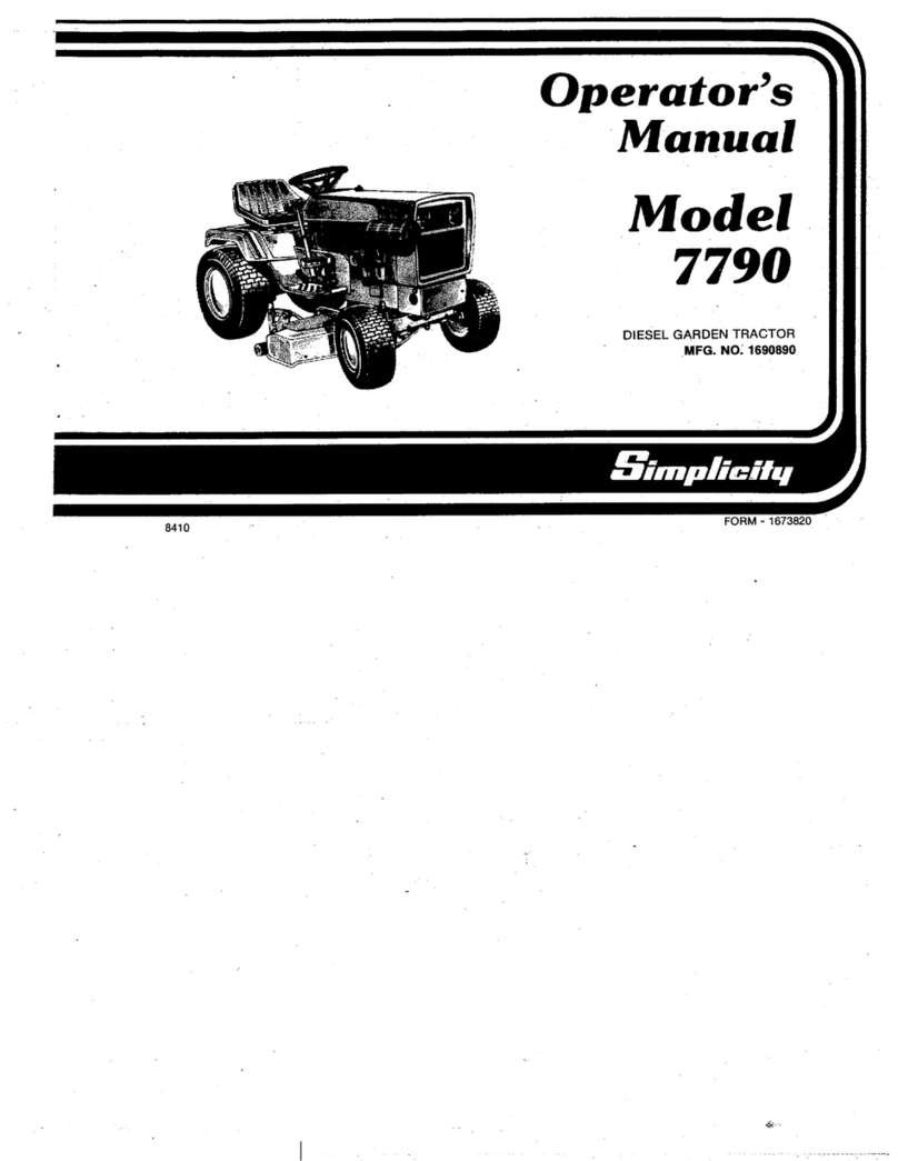 Simplicity 7790 User manual