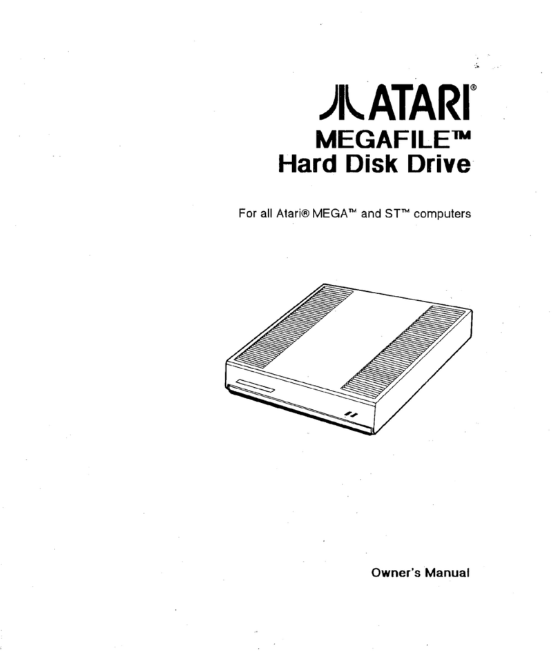 Atari Megafile User manual