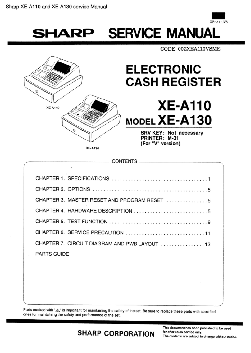 Sharp XE-A110 User manual