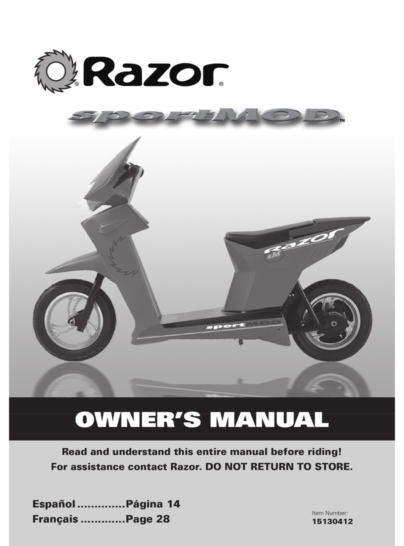 Razor Sportmod User manual