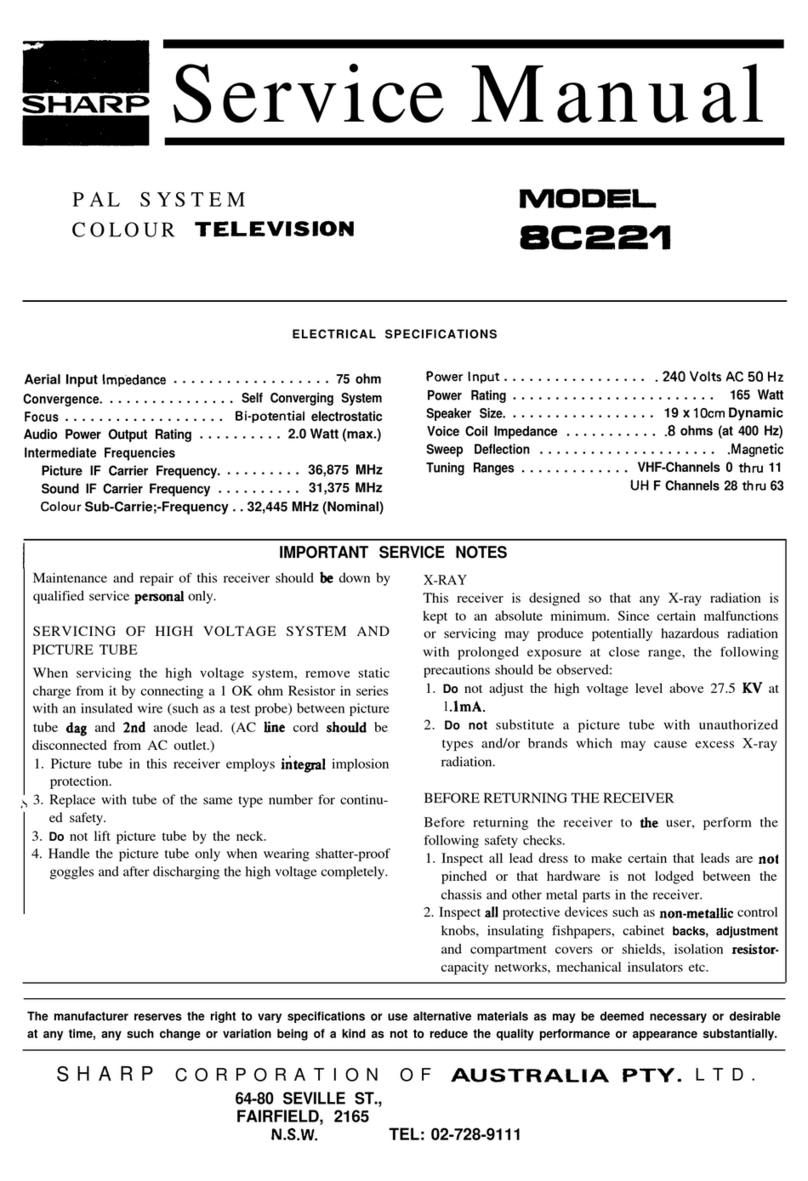 Sharp 8C221 User manual
