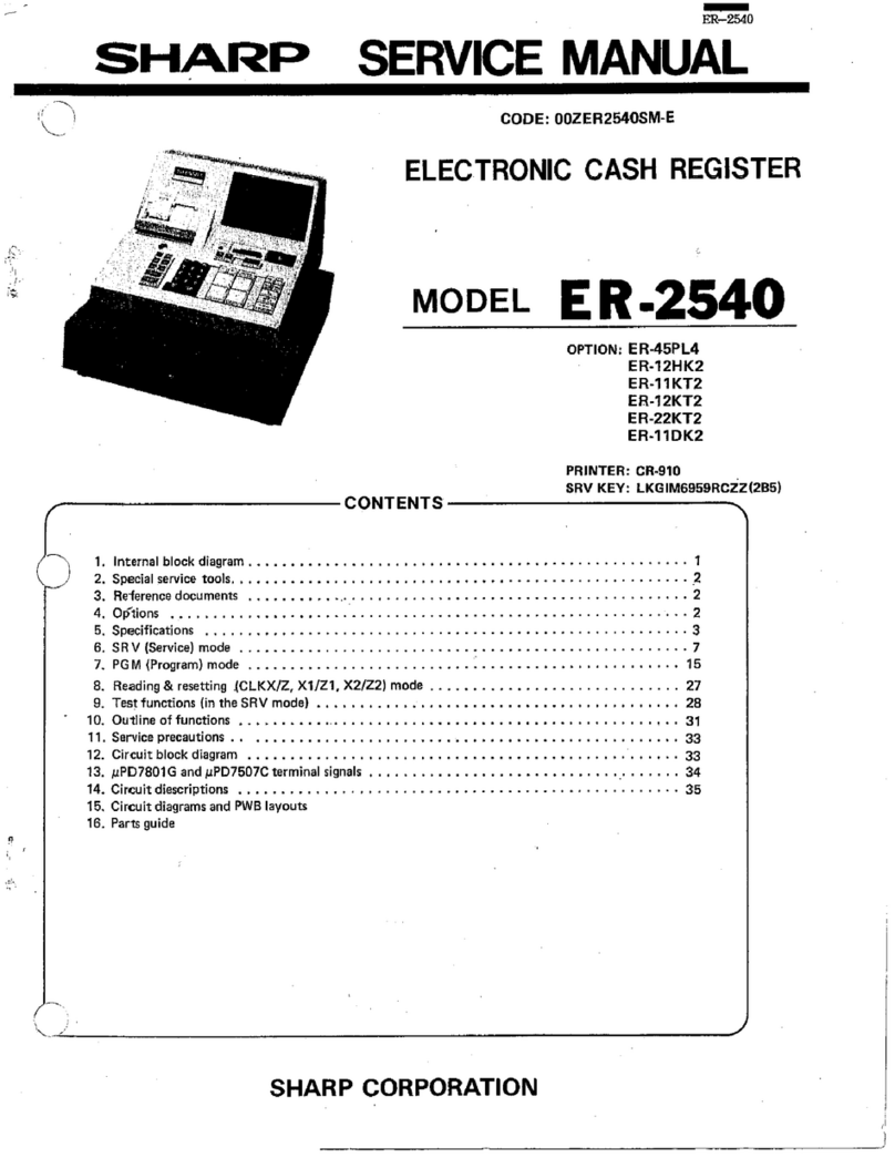 Sharp ER-2540 User manual