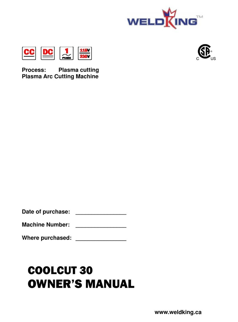 WeldKing Quick Setup Guide/ User manual