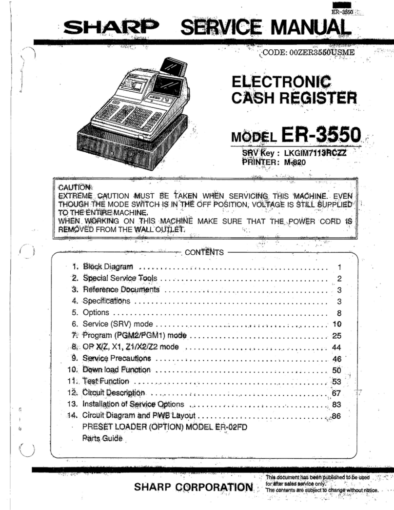 Sharp ER-3550 User manual