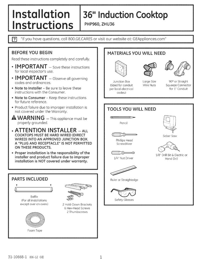 GE Profile PHP960 User manual