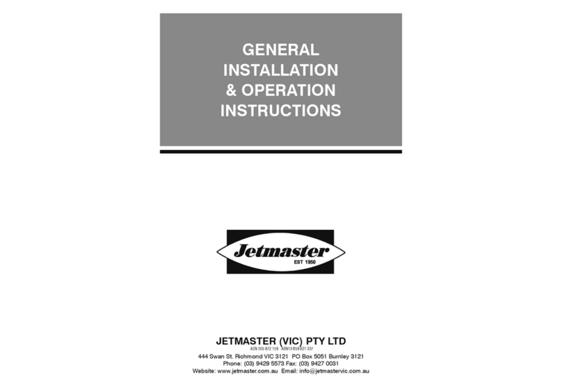 Jetmaster UNIVERSAL Installation instructions