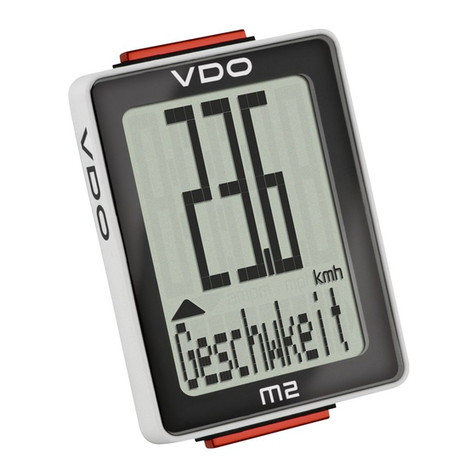VDO Cyclecomputing M2 WR User manual VDO Cyclecomputing M2 WR User manual