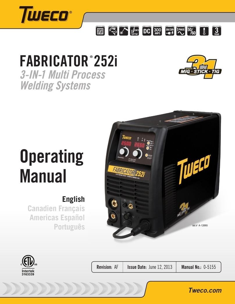 Tweco FABRICATOR 252i User manual
