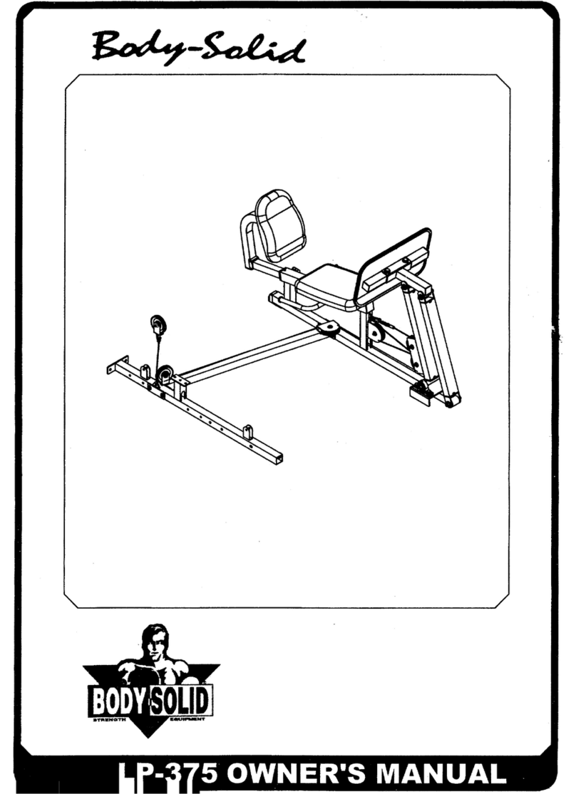 Body Solid LP-375 User manual