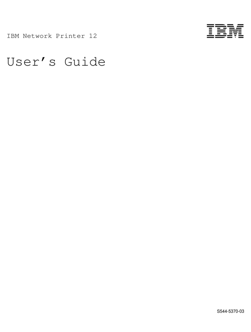 IBM Network Printer 12 User manual