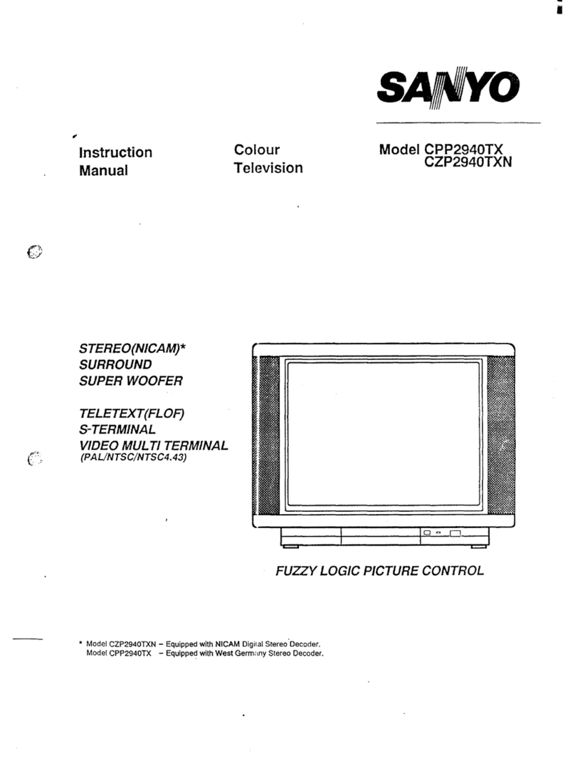 Sanyo CPP2940TX User manual