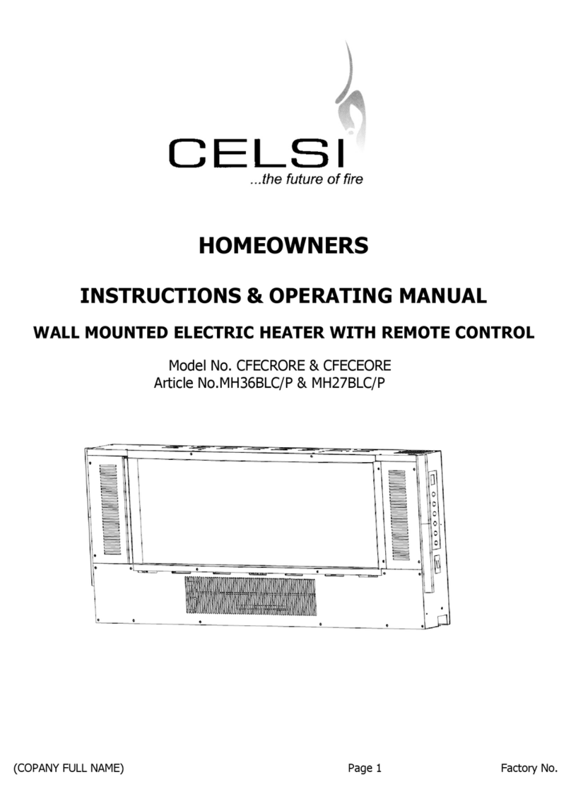 Celsi CFECRORE Parts list manual