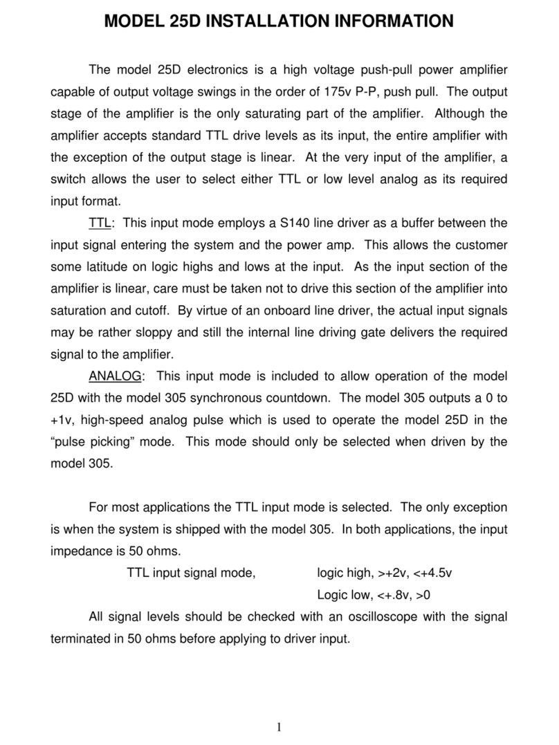 conoptics 25d Service manual