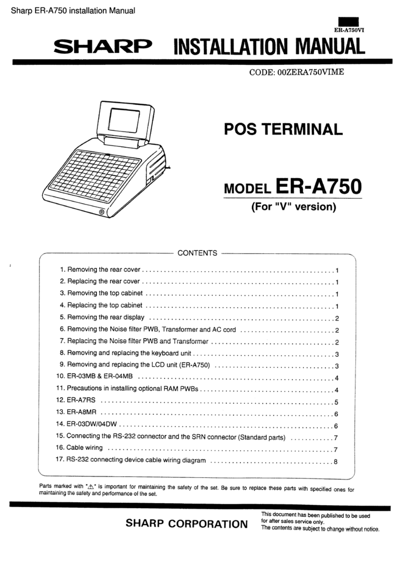 Sharp ER-A750 User manual