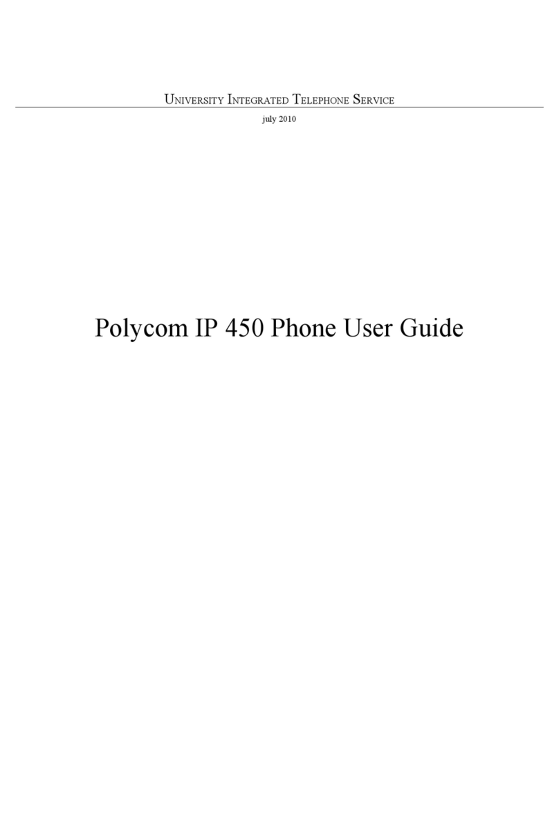 Polycom SoundPoint IP 450 User manual