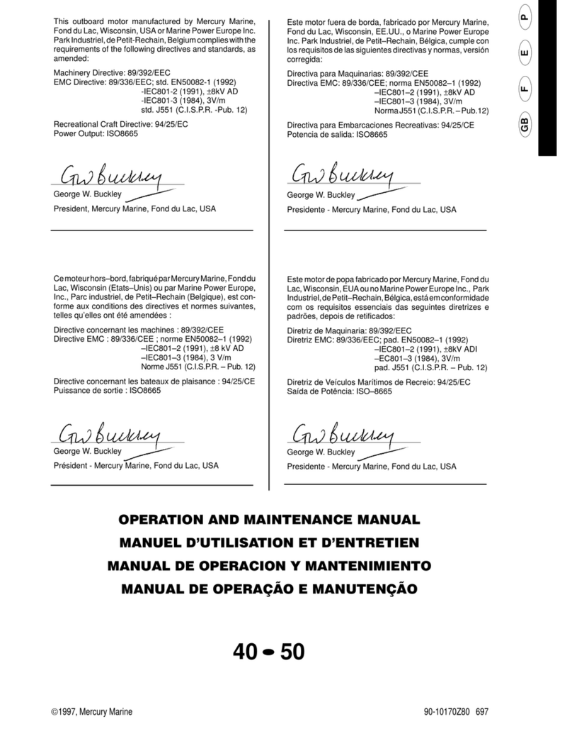 Mercury 50 User manual