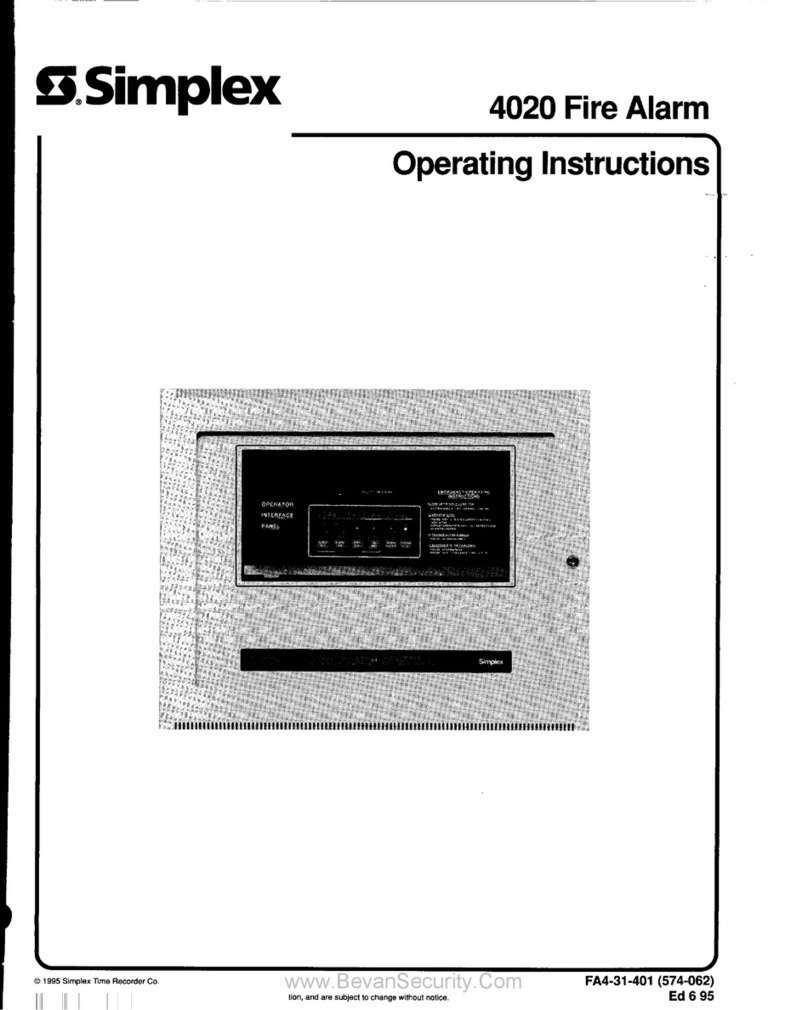 Simplex SafeLINC 4020 User manual