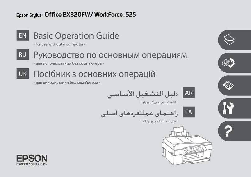 Epson WORKFORCE 525 Assembly instructions Epson WORKFORCE 525 Assembly instructions