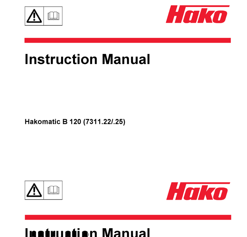 HAKO Scrubmaster B120 User manual