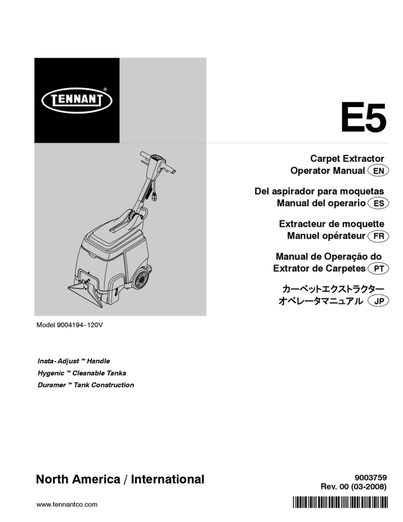 Tennant E5 User manual