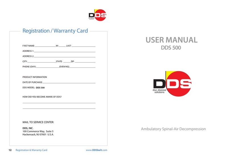 DDS DDS 500 User manual DDS DDS 500 User manual