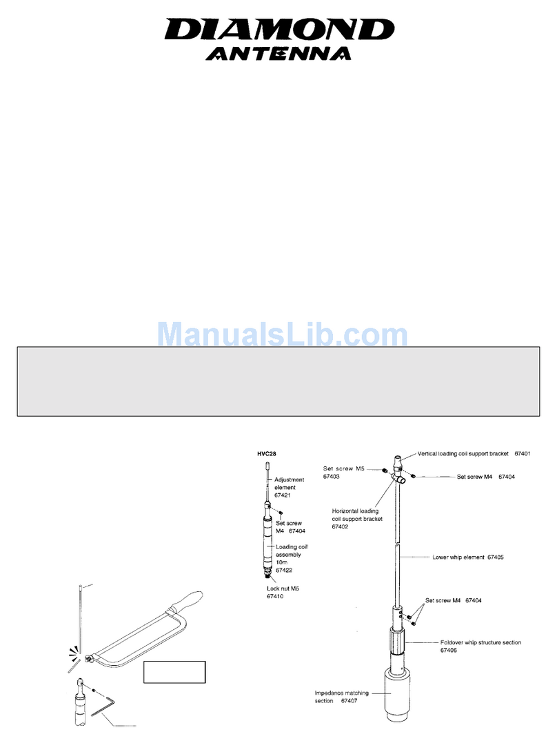 Diamond Antenna MV3A User manual