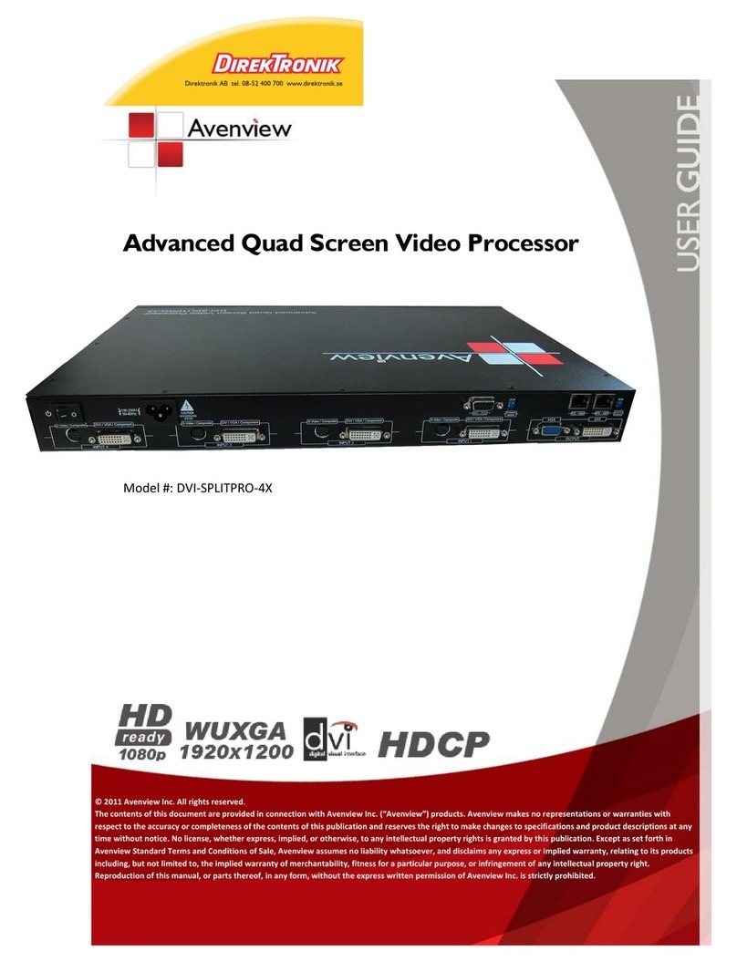 Avenview DVI-SPLITPRO-4X User manual
