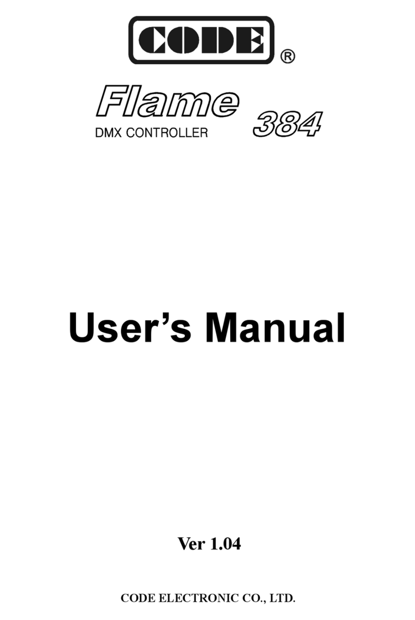 Code Flame 384 User manual Code Flame 384 User manual