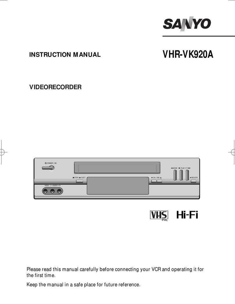 Sanyo VHR-VK920A User manual