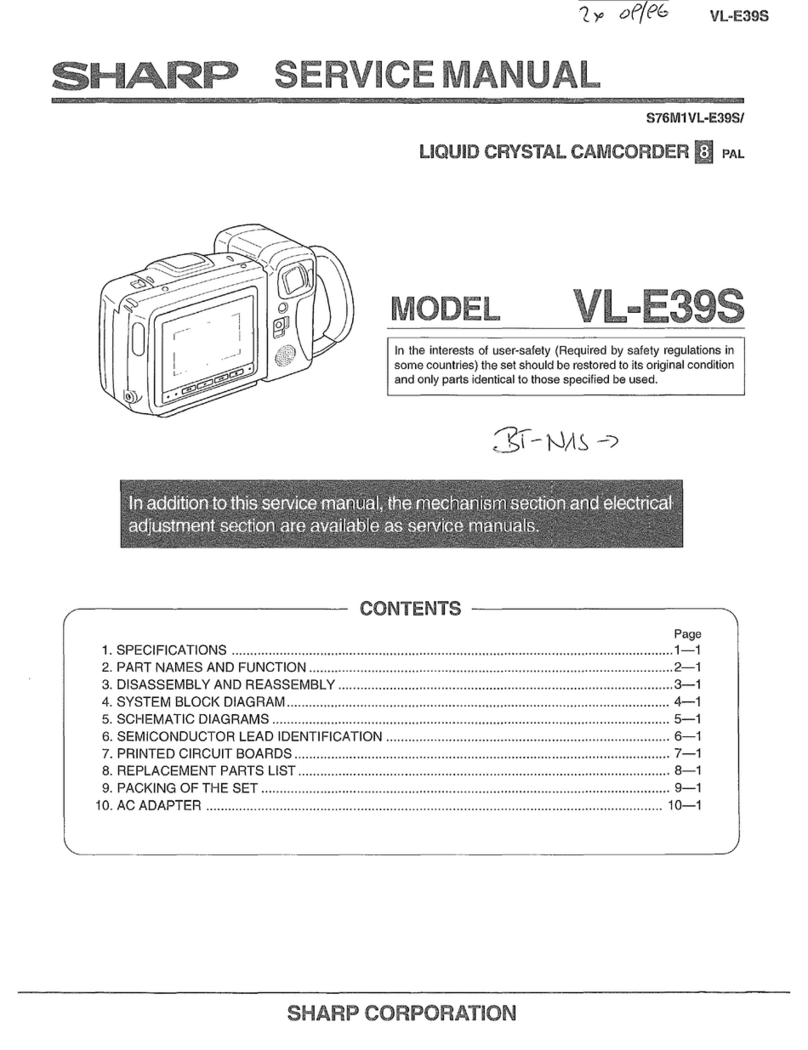 Sharp VL-E39S User manual