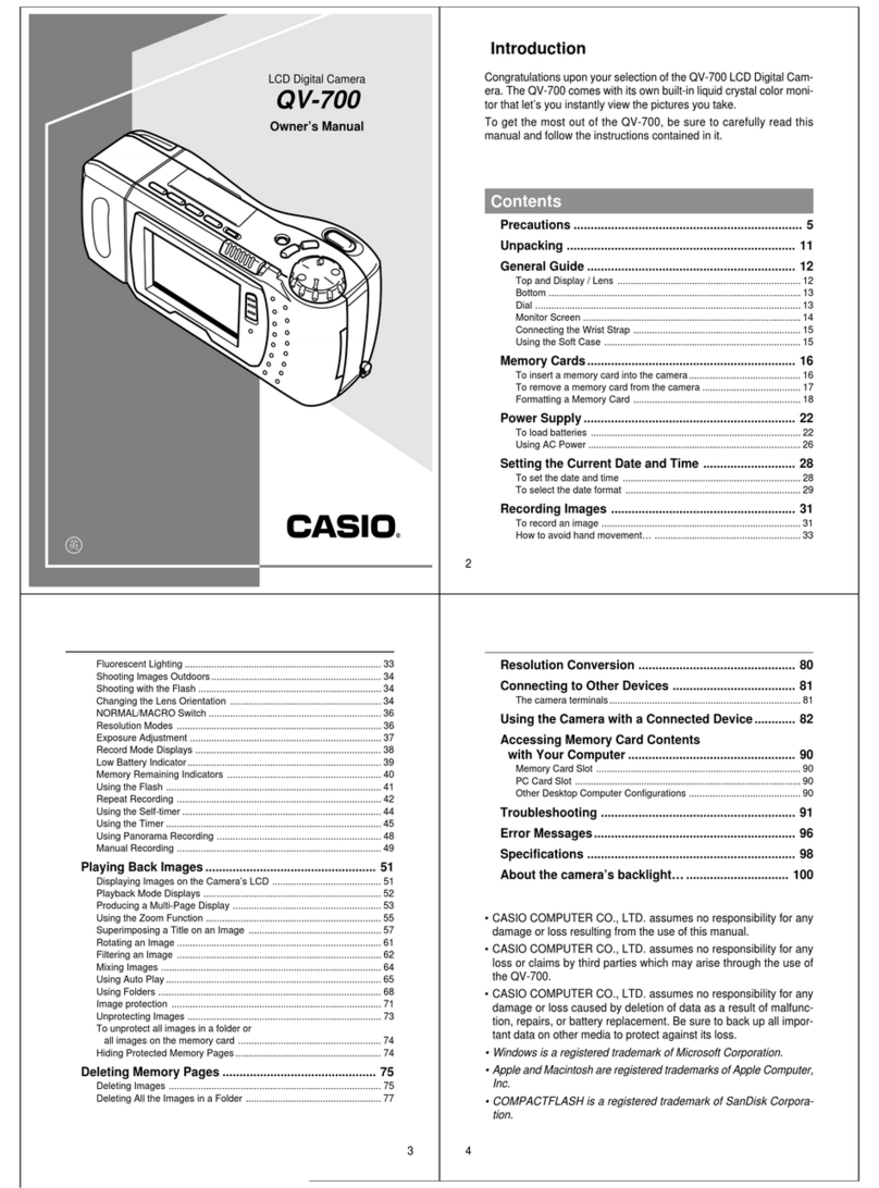 Casio QV-700 User manual